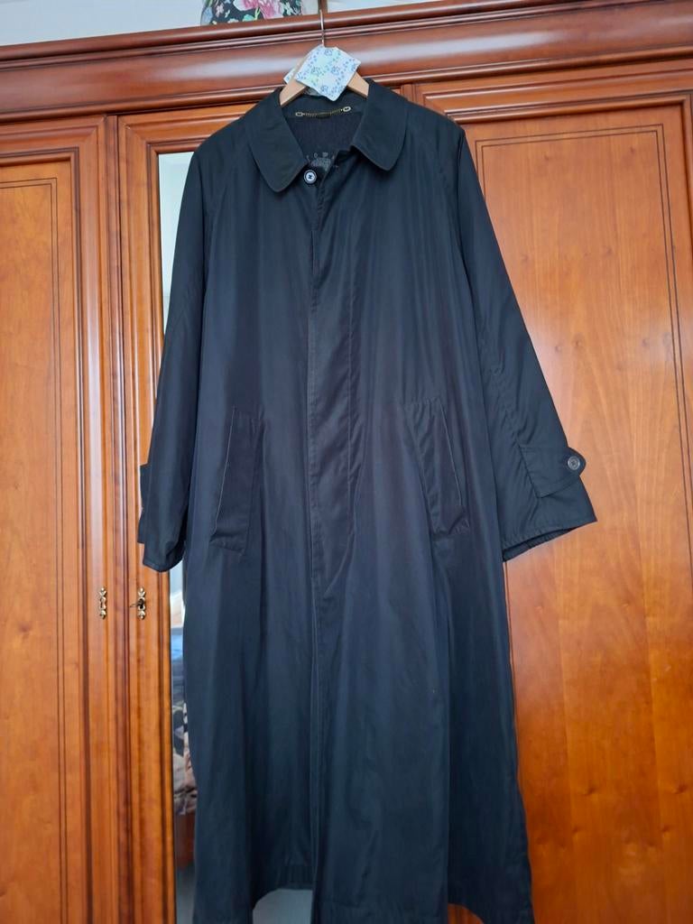 Lange herenjas met wollen binnenkant, Verzenden, Zwart