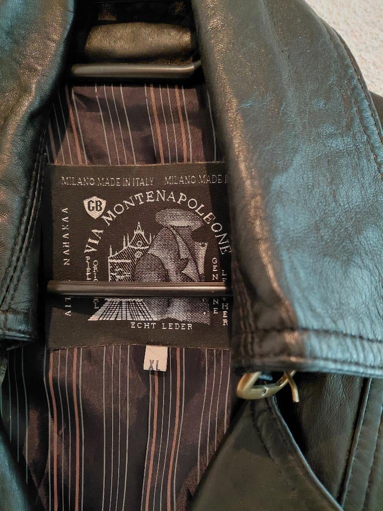 leren jas, Maat 38/40 (M), H&M, Zwart, Ophalen of Verzenden