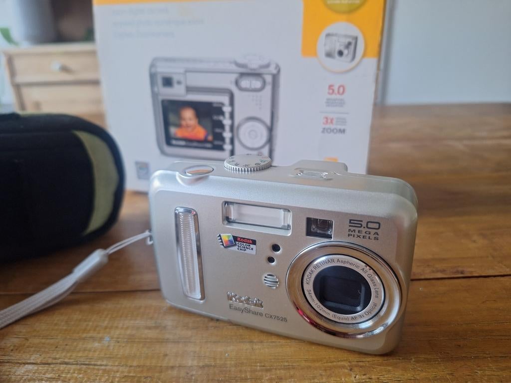 Kodak EasyShare CX7525 Digitale Camera 5.0 Megapixels, Audio, Tv en Foto, Fotocamera's Digitaal, Ophalen of Verzenden, Gebruikt