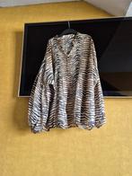 Stijlvolle tijgerprint blouse met plooien, Overige kleuren, Maat 42/44 (L), Ophalen of Verzenden, Onbekend