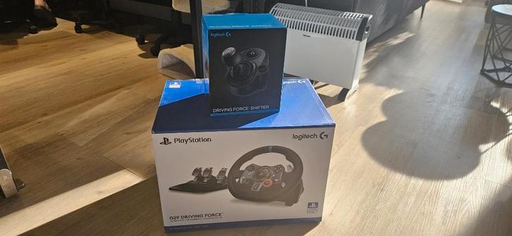 Logitech G29 Driving Force Racestuur + Shifter (PS5/PS4/PC), Computers en Software, Joysticks, Zo goed als nieuw, Ophalen of Verzenden