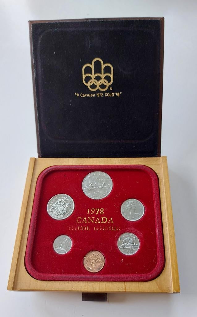 Munten olympische spelen spelen Cananafa 1978, Ophalen of Verzenden, Noord-Amerika