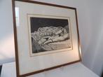 Rins Heidema Liggende Vrouw, Litho 5/10 1981, Ophalen of Verzenden