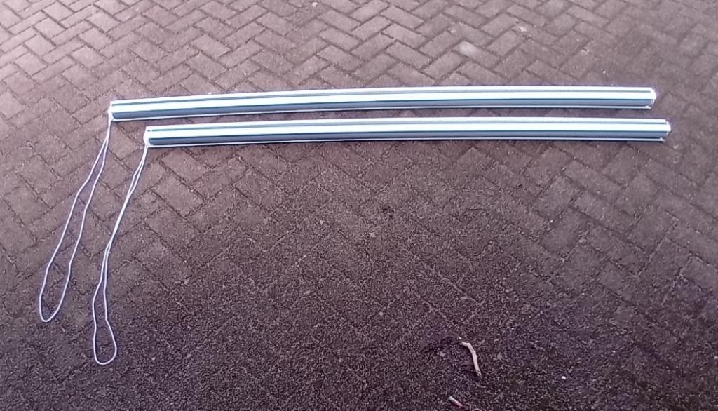 Duo rolgordijn, Huis en Inrichting, Stoffering | Gordijnen en Lamellen, Ophalen, Zwart, Zo goed als nieuw, 200 cm of meer
