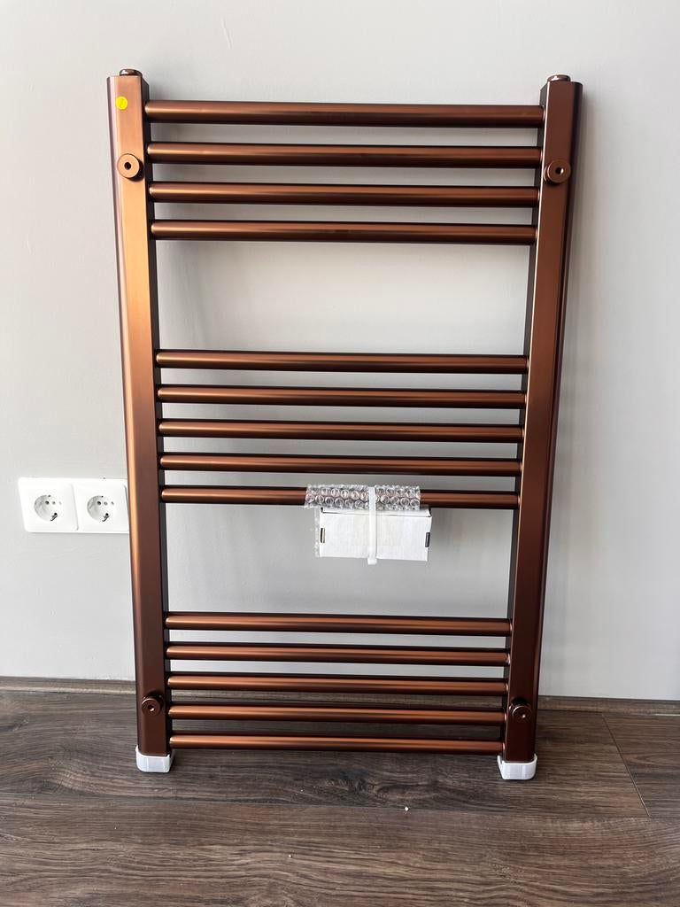 Design badkamer radiator koper, 500 tot 800 watt, Radiator, Nieuw, Minder dan 60 cm