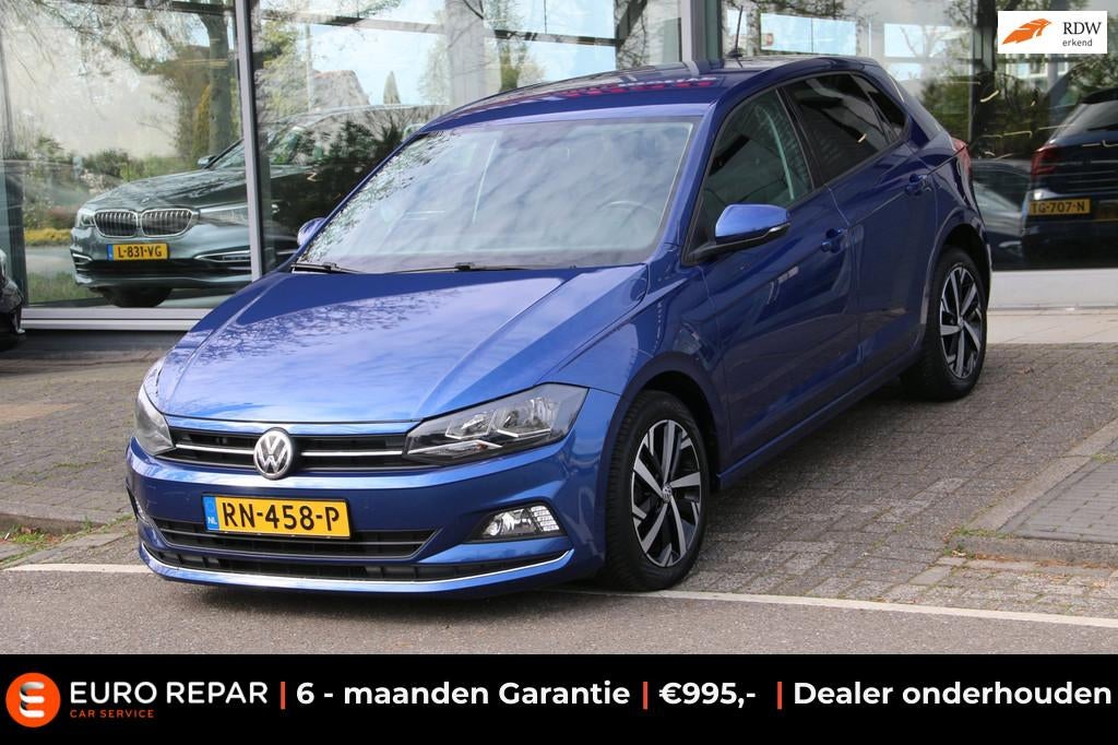 Volkswagen Polo 1.0 TSI Highline AUTOMAAT NL-AUTO NAP!, Gebruikt, Euro 6, 95 pk, Blauw