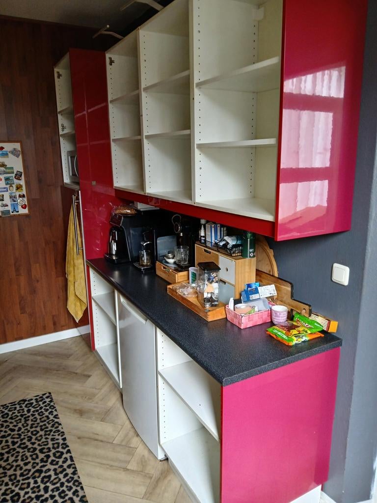 Keukenblok 180 cm breed., Ophalen, Gebruikt, Wit, Enkelwandige keuken