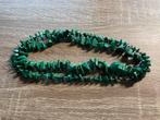 Malachiet Ketting met Zilver Slotje 835, Sieraden, Tassen en Uiterlijk, Antieke sieraden, Ophalen of Verzenden, Zilver, Ketting
