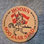 Amstel bierviltje Hoorn 600 jaar stad 1957, Verzamelen, Ophalen of Verzenden