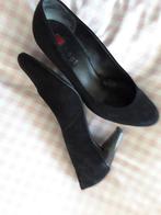 Suede hoge pumps. Merk Hogl., Pumps, Zwart, Ophalen of Verzenden, Zo goed als nieuw