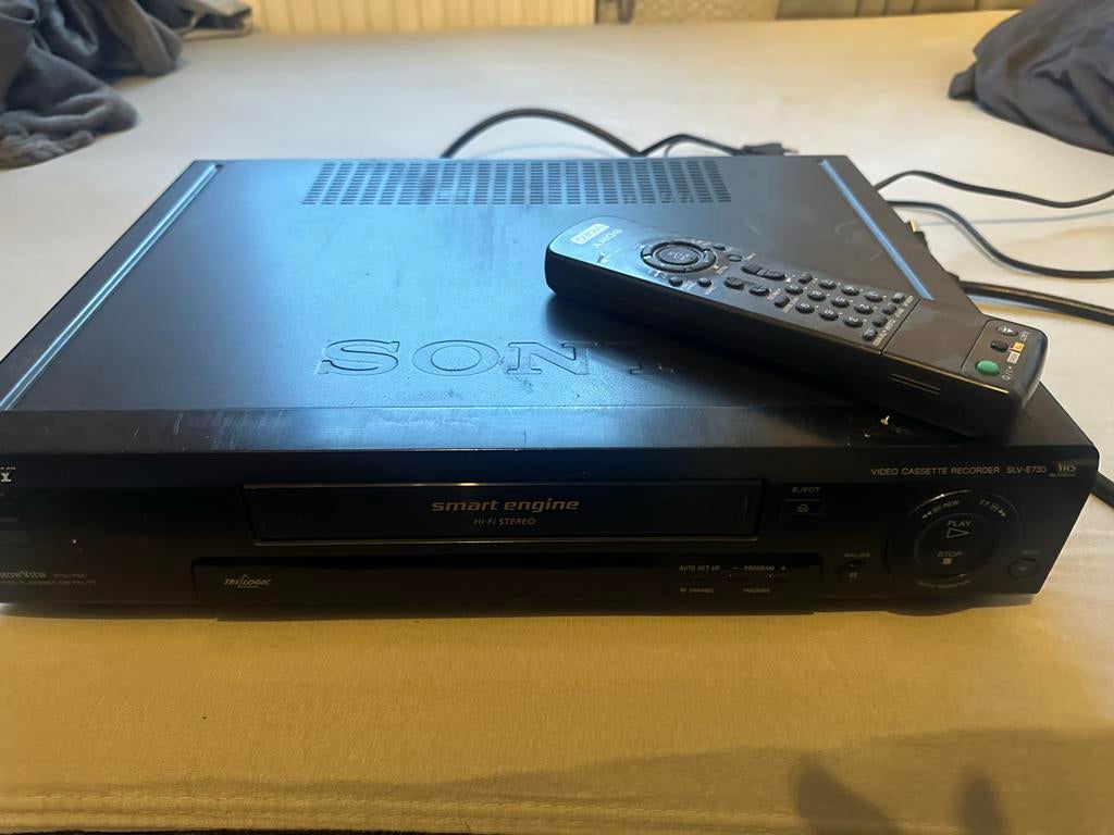 Sony SLV-E730 VHS Videorecorder met afstandsbediening, Ophalen of Verzenden, Gebruikt, VHS-speler of -recorder