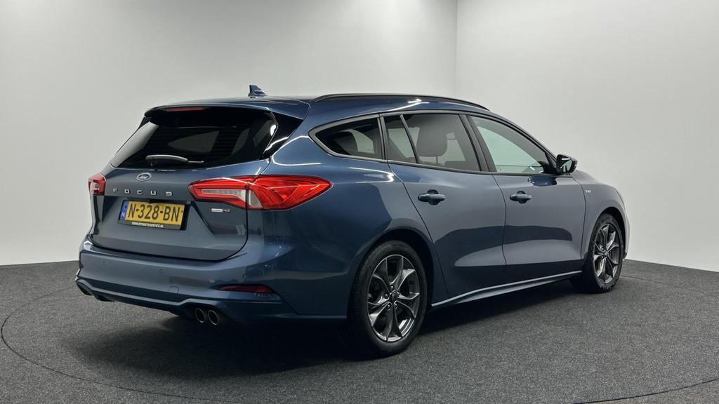 Ford Focus Wagon 1.0 EcoBoost Hybrid Connected ST-Line CAMER, Stof, Met garantie (alle), Blauw, Origineel Nederlands