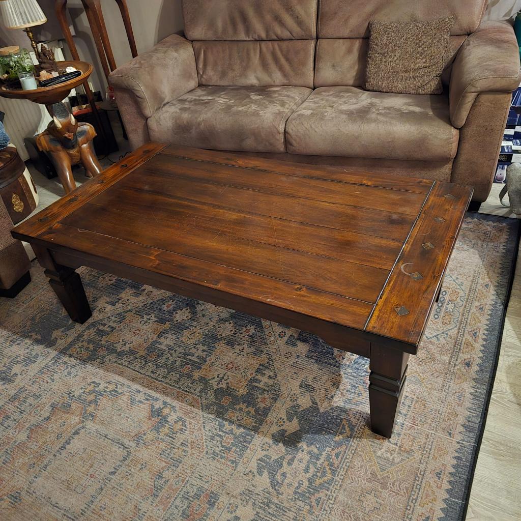 Salontafel, Huis en Inrichting, Tafels | Salontafels, Ophalen, Gebruikt, 100 tot 150 cm, Koloniaal