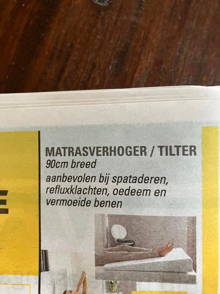 Z.g.a.n matrasverhoger, Ophalen of Verzenden, Zo goed als nieuw, Eenpersoons