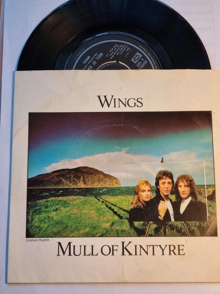 single Wings MULL OF KINTYRE prachtige hit uit 1977 Super, Cd's en Dvd's, Vinyl Singles, 7 inch, Single, Ophalen of Verzenden