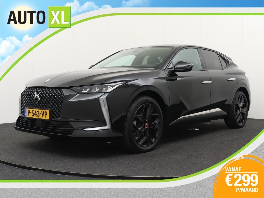DS DS 4 180 PK Aut. Performance Line+ Camera Head-up Display, Gebruikt, 4 cilinders, Leder en Stof, Zwart