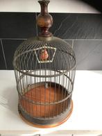 Oude koperen vogelkooi, Ophalen of Verzenden