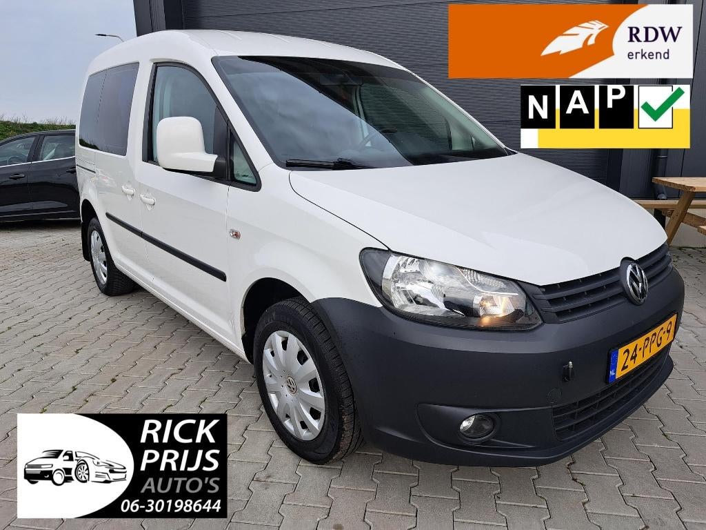 Volkswagen Caddy 1.2 TSI 5 - Zits 63KW 2011 Wit, Auto's, Bestelauto's, Bedrijf, Airconditioning, Volkswagen, Benzine, C, Handgeschakeld