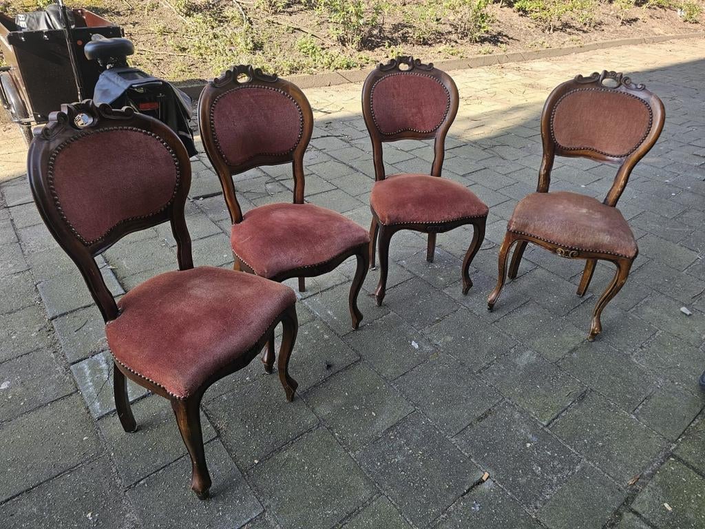 4 Queen Ann stoelen, Ophalen