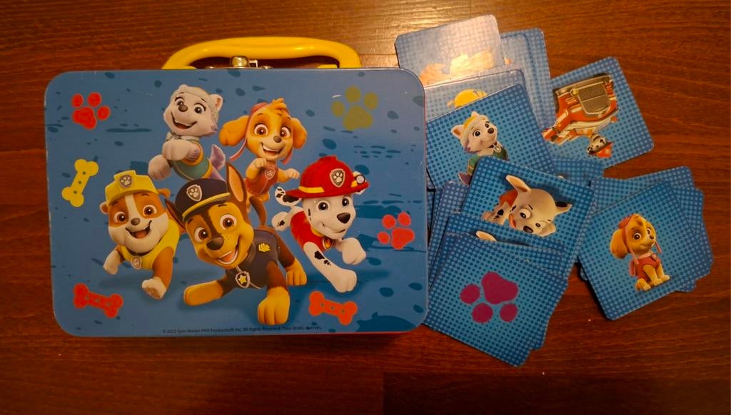 Paw patrol memory in blik compleet, Ophalen of Verzenden, Zo goed als nieuw