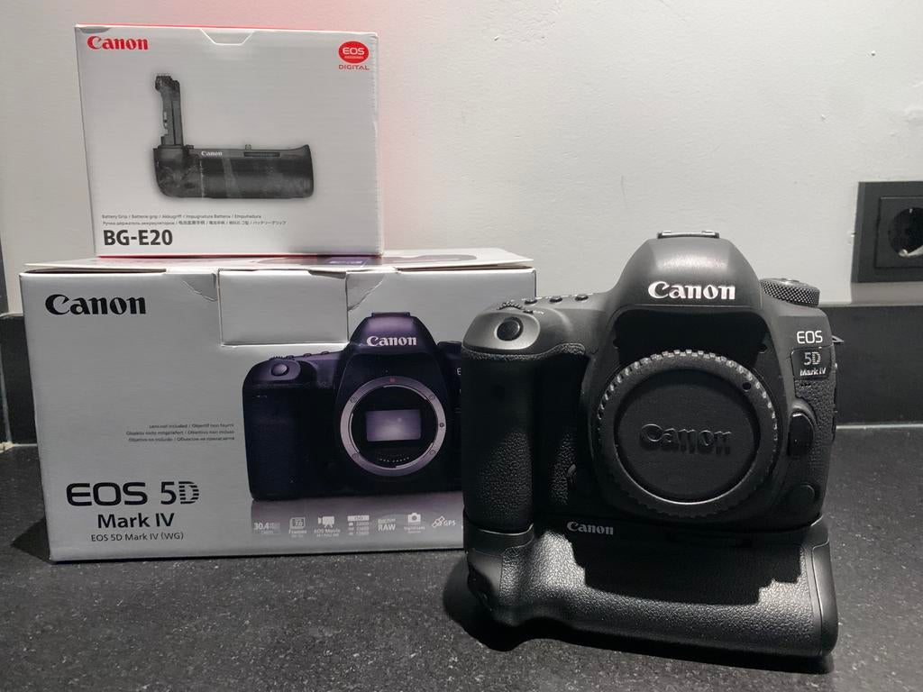 Canon EOS 5D Mark IV (1650 clicks!)met originele grip + doos, Audio, Tv en Foto, Fotocamera's Digitaal, Ophalen, Zo goed als nieuw