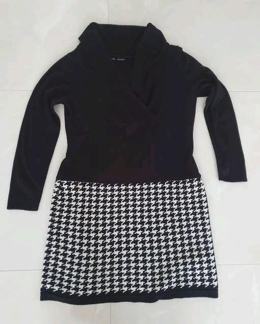Zwart wit jurk, Kleding | Dames, Jurken, Zwart, Maat 46/48 (XL) of groter, Ophalen of Verzenden, Zo goed als nieuw