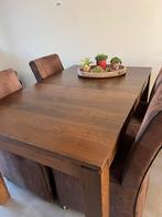 Eettafel eiken, Ophalen, Zo goed als nieuw, Eiken, 4 tot 6 stoelen