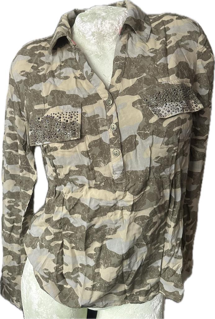 Viscose Blouse van Jean Pascale  - Maat : 38, Kleding | Dames, Verzenden, Zo goed als nieuw, Maat 38/40 (M), Groen