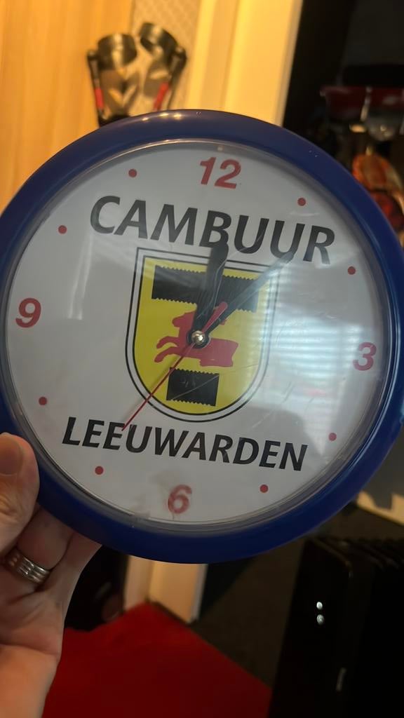 Cambuur Leeuwarden klok, Ophalen of Verzenden, Zo goed als nieuw, Overige binnenlandse clubs, Overige typen