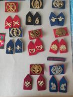 8 setjes kraagspiegels en emblemen, Ophalen of Verzenden