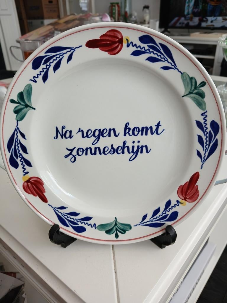 Boerenbont wandbord royal boch 21 cm, Antiek en Kunst, Antiek | Wandborden en Tegels, Ophalen