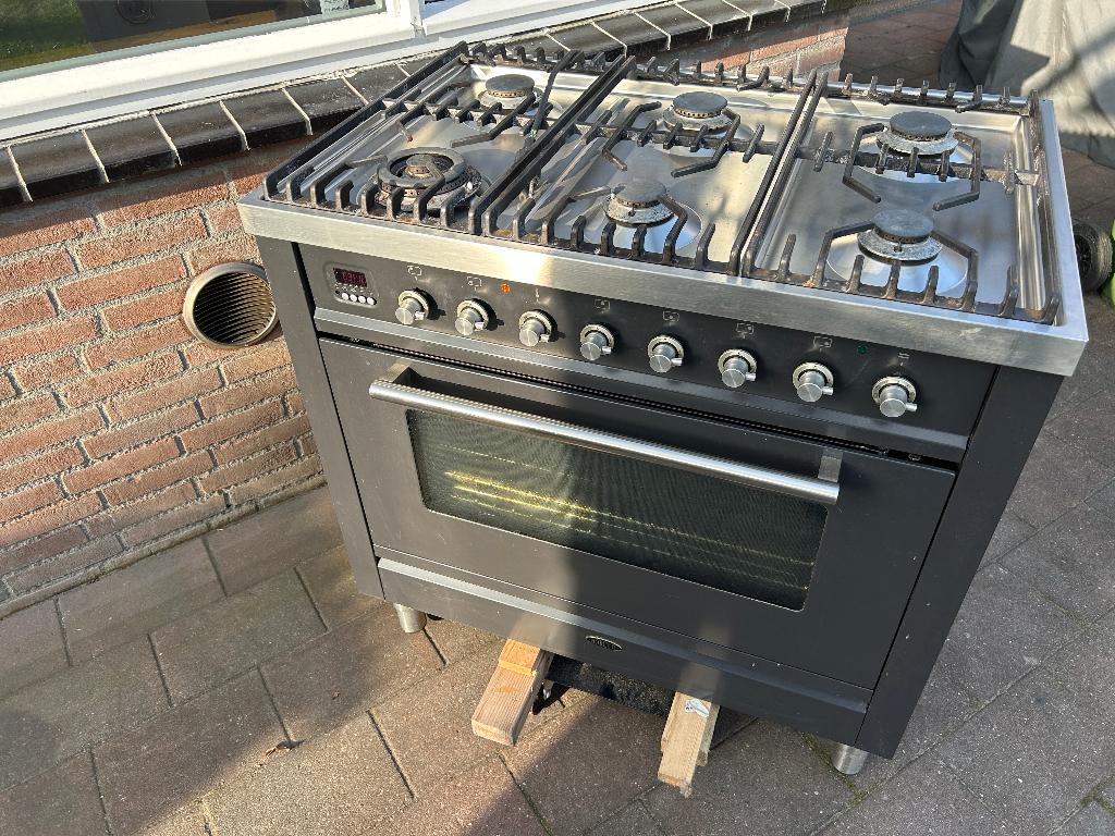 Boretti Gasfornuis 6 pits, Witgoed en Apparatuur, Fornuizen, Ophalen, Gebruikt, 60 cm of meer, Gas
