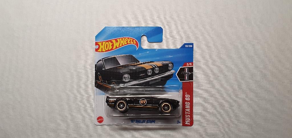 Hot Wheels 1967 Ford Mustang Shelby GT500 60th 3/5 black, Ophalen of Verzenden, Nieuw, Auto