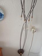 Vintage hanglamp met glazen details, Huis en Inrichting, Lampen | Hanglampen, Gebruikt, 50 tot 75 cm, Vintage, Ophalen of Verzenden