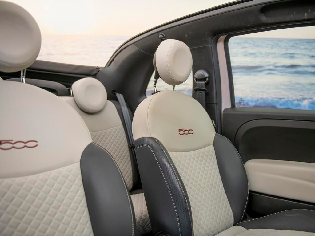 Fiat 500 C 1.2 Hybrid Star, Cabriolet, Powder pink incl gara, Auto's, Fiat, Voorwielaandrijving, Gebruikt, 4 cilinders, 4 stoelen