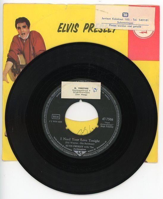Single van Elvis Presley uit 1959, Ophalen of Verzenden, Gebruikt, Pop