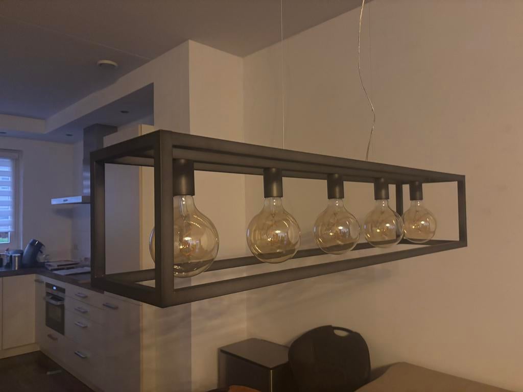 Stoere industriële hanglamp / eettafellamp, Ophalen, Zo goed als nieuw