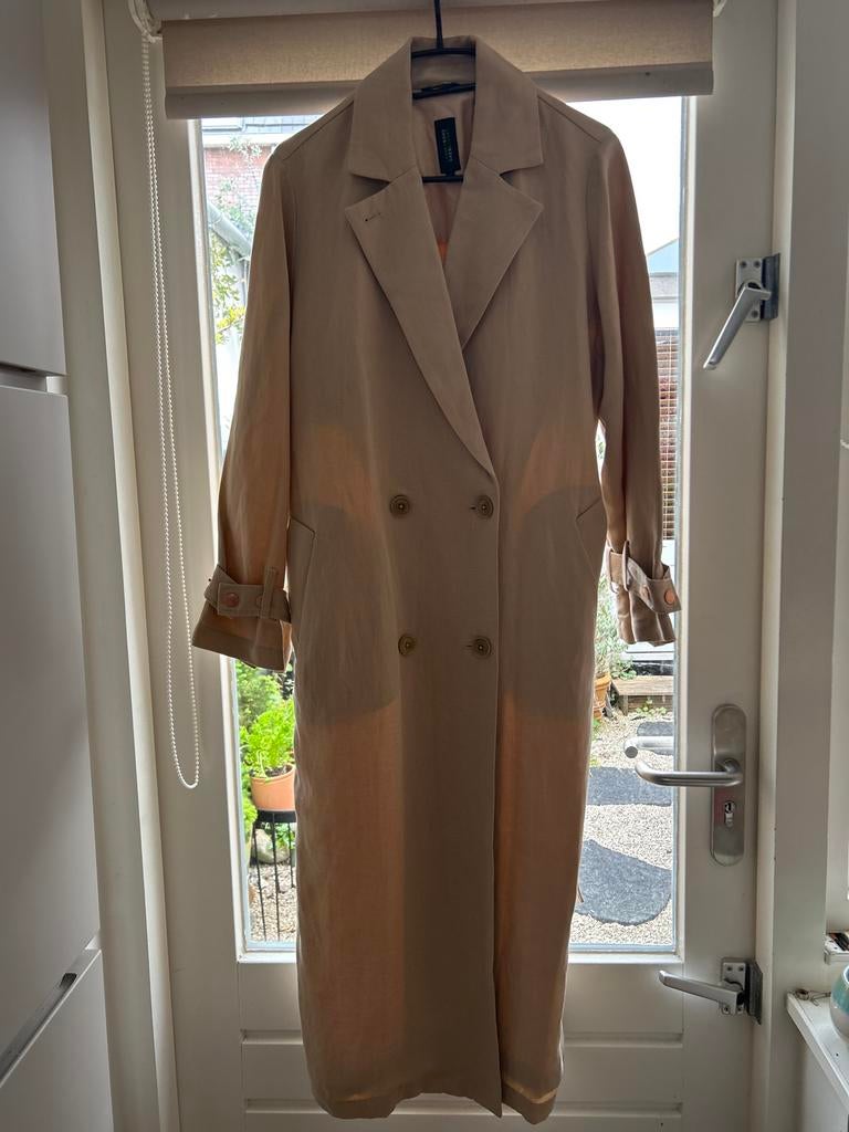 LangerChen Trenchcoat Maat 36 - Zo goed als nieuw, Kleding | Dames, Jassen | Zomer, Ophalen of Verzenden, Zo goed als nieuw, Maat 36 (S)