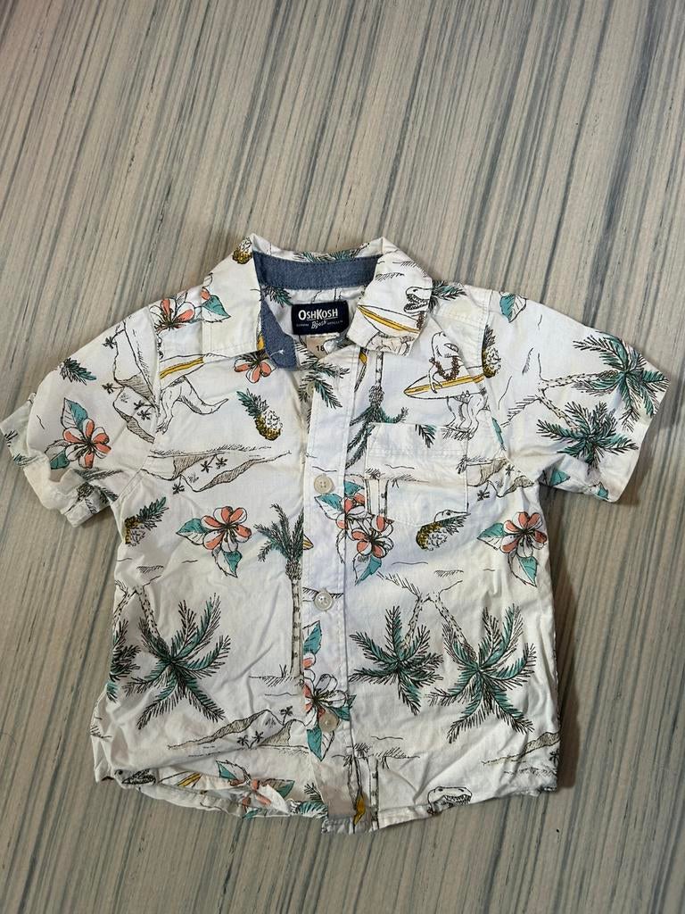Zomerblouse overhemd korte mouw jongen, Kinderen en Baby's, Ophalen of Verzenden, Zo goed als nieuw, Jongen, Overhemd of Blouse