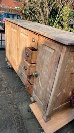 Dressoir van teakhout, Ophalen, Gebruikt, Teakhout, 200 cm of meer