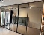 Inbouwkast met spiegel schuifdeuren, Ophalen, Gebruikt, 200 cm of meer, Glas