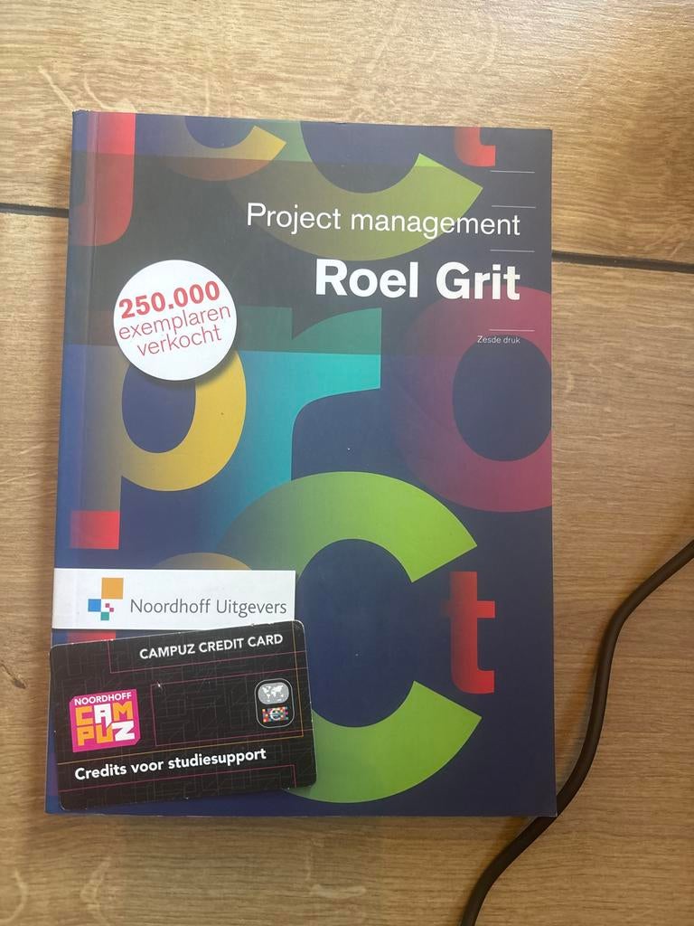 Project management - Roel Grit (zesde druk), Boeken, Ophalen of Verzenden, Gamma, Zo goed als nieuw, HBO