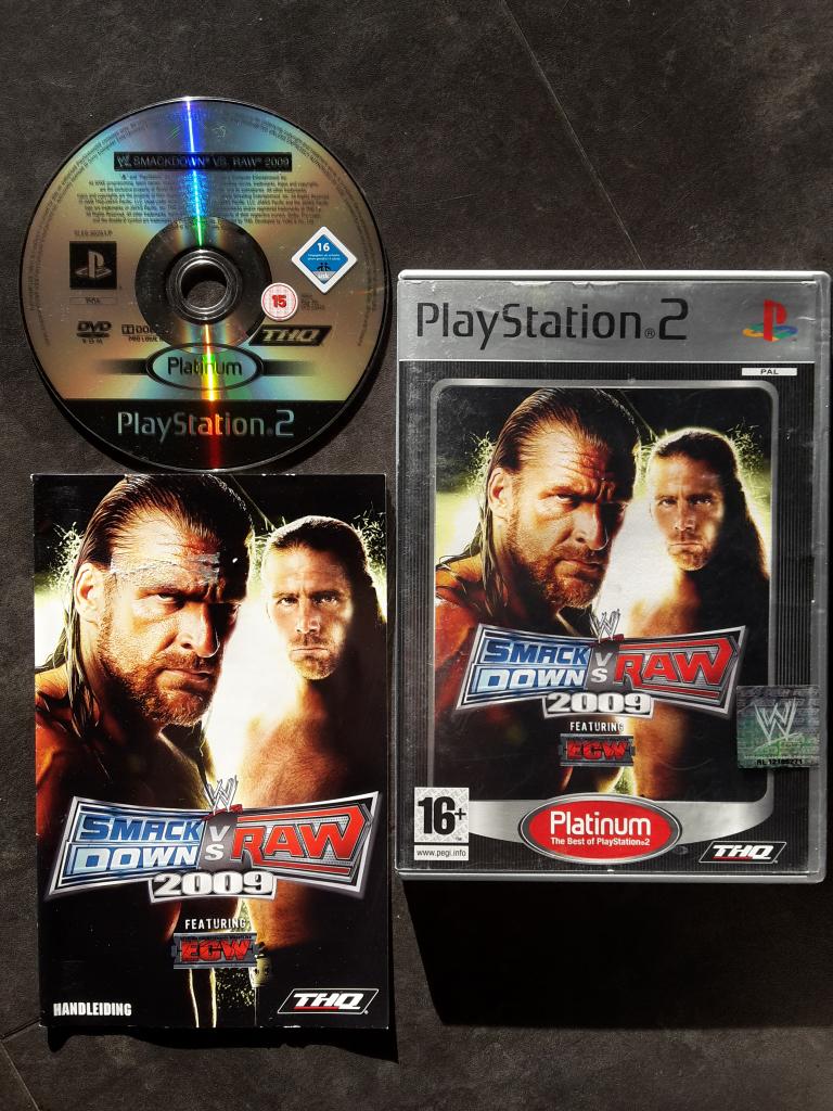 PS2 - WWE Smackdown vs Raw 2009 - PlayStation 2 Worstelen, Vechten, 2 spelers, Ophalen of Verzenden, Zo goed als nieuw