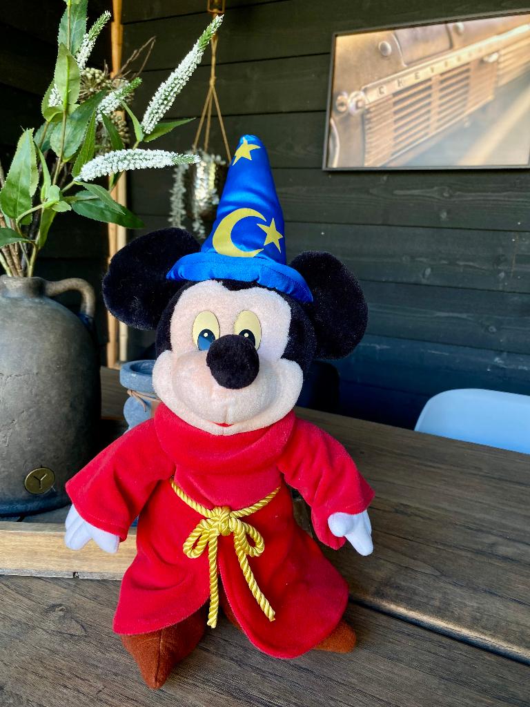 originele Mickey Mouse pop 'the Sorcerer's Apprentice', Ophalen of Verzenden, Zo goed als nieuw, Stoffen beer, Cherished Teddies