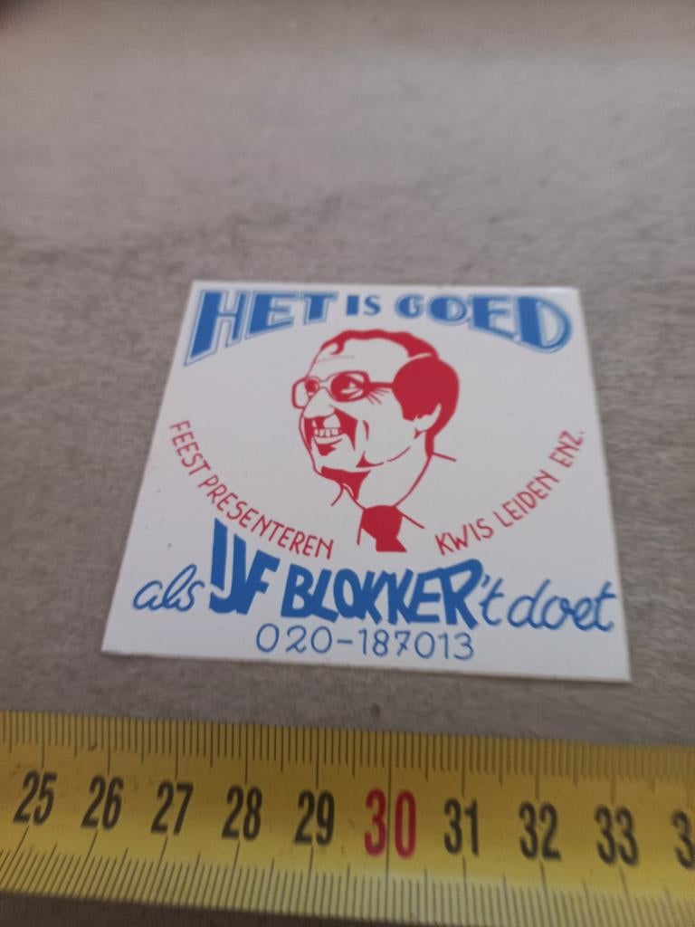 Het is goed als ijf blokker het doet, Ophalen of Verzenden, Zo goed als nieuw