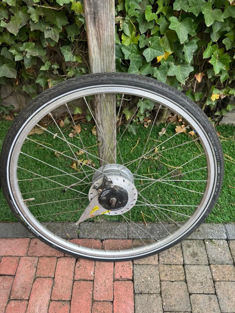 Gazelle Motorwiel 9 pin, Ophalen, Zo goed als nieuw, Band