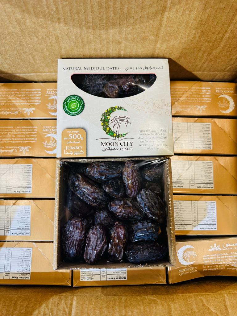 Moon City Natural Medjoul Dadels 500g Jumbo, Ophalen of Verzenden