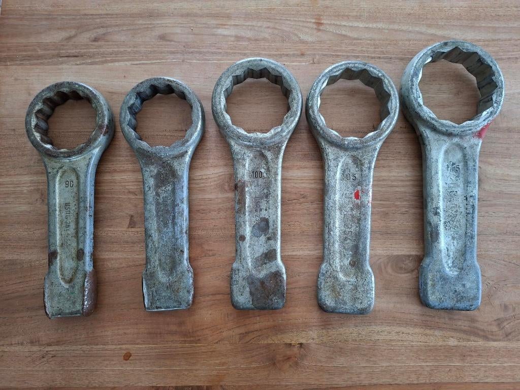 Degelijke set USAG 254 slagsleutels/ ringslagsleutels!, Auto diversen, Autogereedschap, Ophalen of Verzenden, Gebruikt