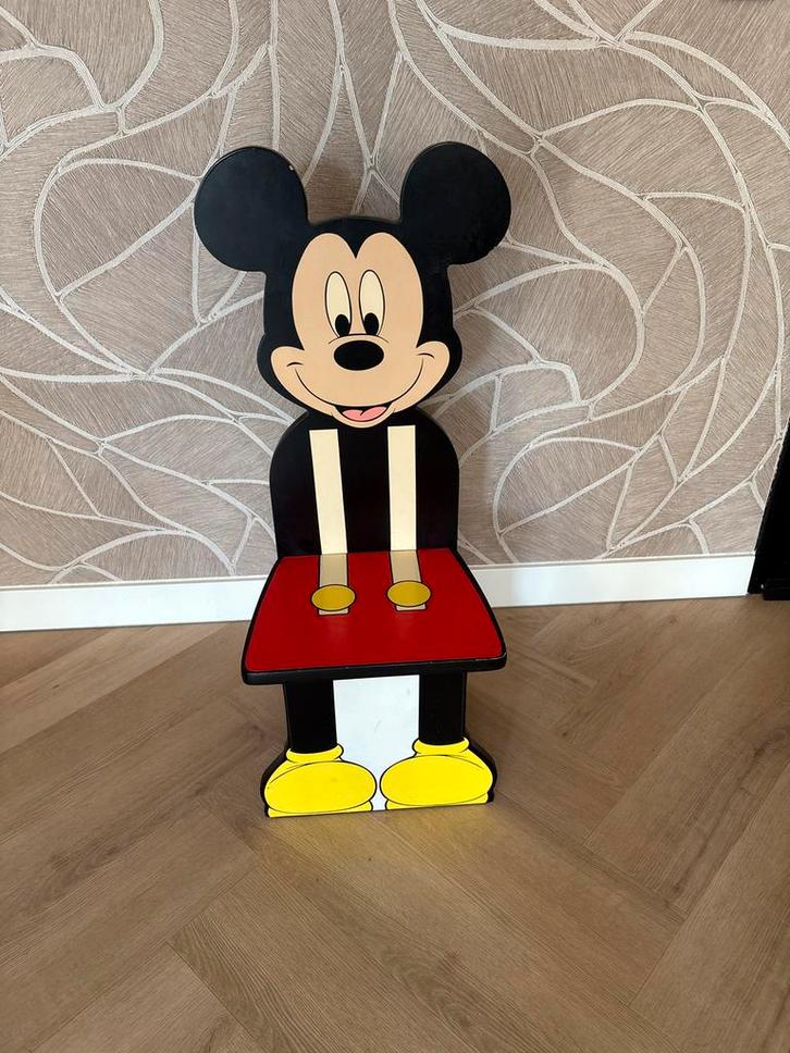 Mickey Mouse Kinderstoel - Houten Design Stoel, Kinderen en Baby's, Kinderstoelen, Gebruikt, Overige typen, Ophalen