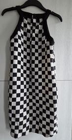 Zwart wit geblokte jurk Zara xs, Zwart, Ophalen of Verzenden, Zo goed als nieuw, Maat 34 (XS) of kleiner